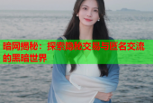 暗网揭秘：探索隐秘交易与匿名交流的黑暗世界