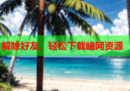 解除好友，轻松下载暗网资源