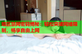 暗区禁网密码揭秘：轻松突破网络限制，畅享自由上网