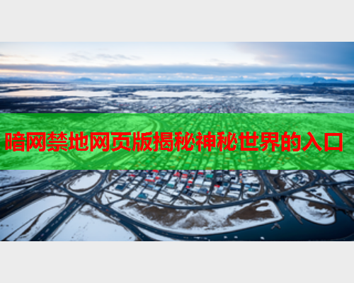 暗网禁地网页版揭秘神秘世界的入口  第1张