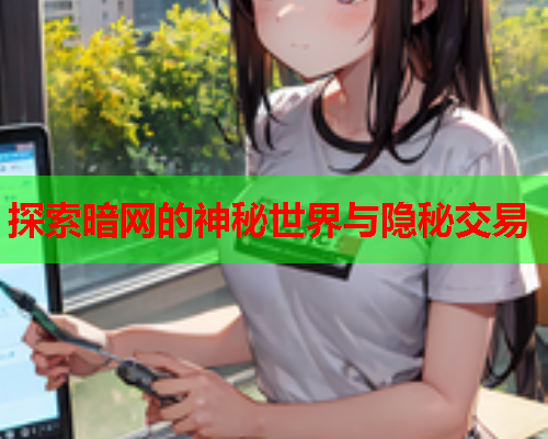 探索暗网的神秘世界与隐秘交易  第1张