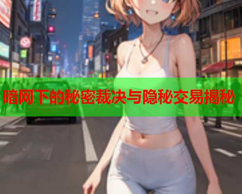 暗网下的秘密裁决与隐秘交易揭秘  第1张
