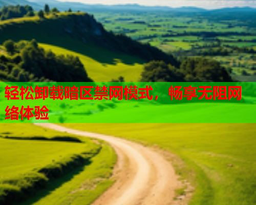 轻松卸载暗区禁网模式，畅享无阻网络体验  第1张